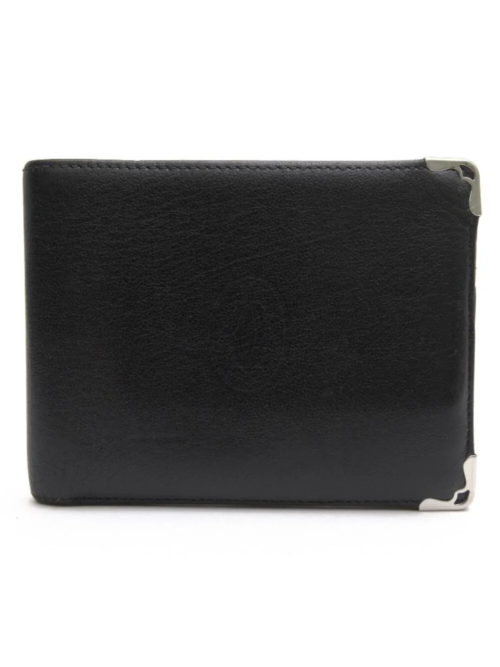 Cartier Wallet Leather Black Must de Cartier Card Bifold